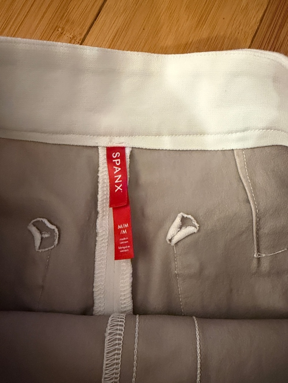 SPANX White High-Waist Tailored Shorts - Picture 2 of 4